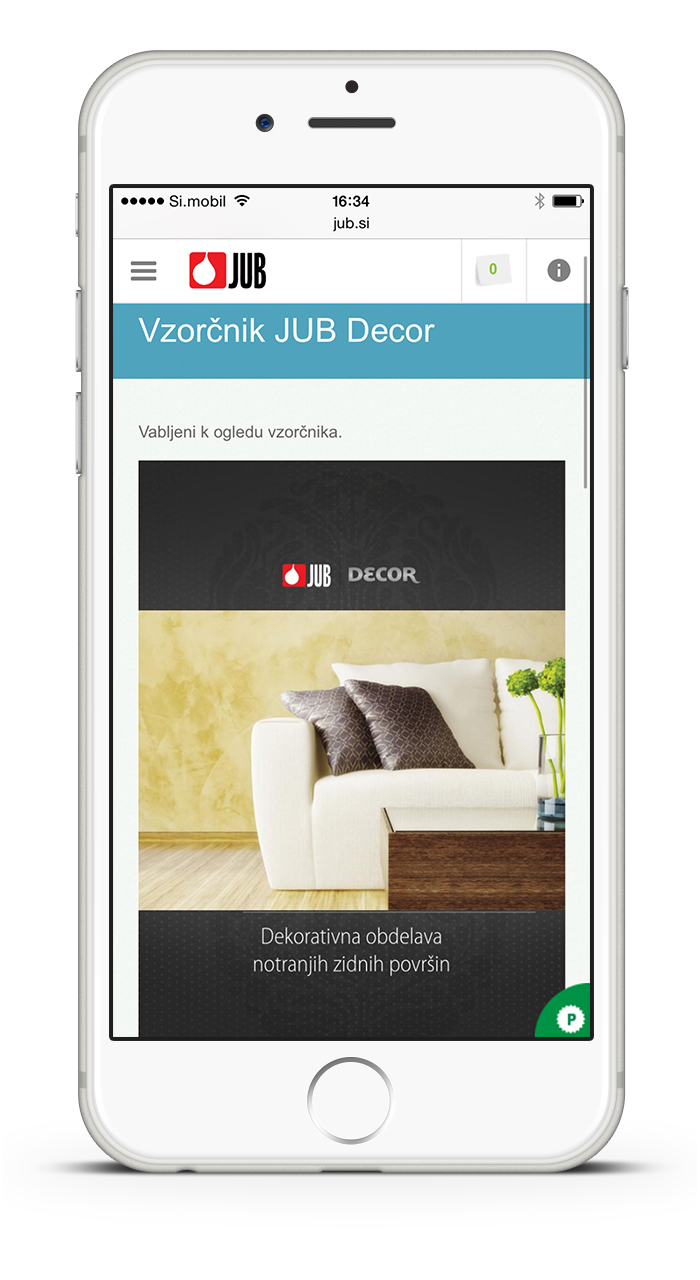 JUB website - responsive design
